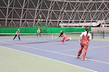 ���Ɍ����q�e�j�X�A����e�r